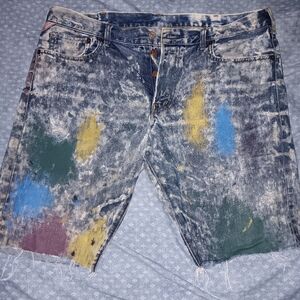 Ralph Lauren Denim & Supply Painted/ Distressed Shorts